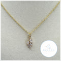 handmade leaf gold necklace